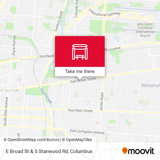 Mapa de E Broad St & S Stanwood Rd