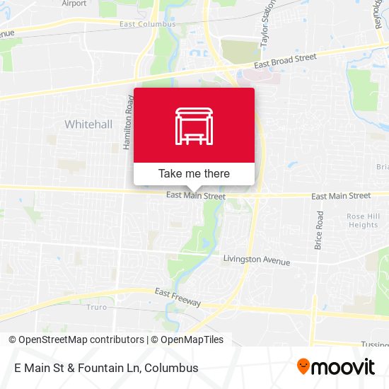 E Main St & Fountain Ln map