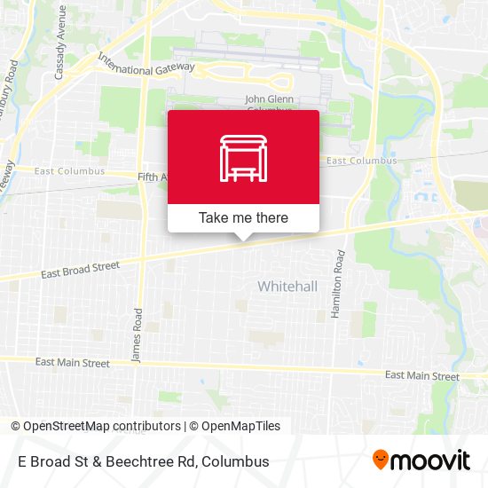 E Broad St & Beechtree Rd map