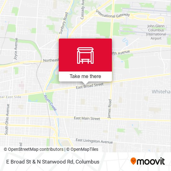 E Broad St & N Stanwood Rd map