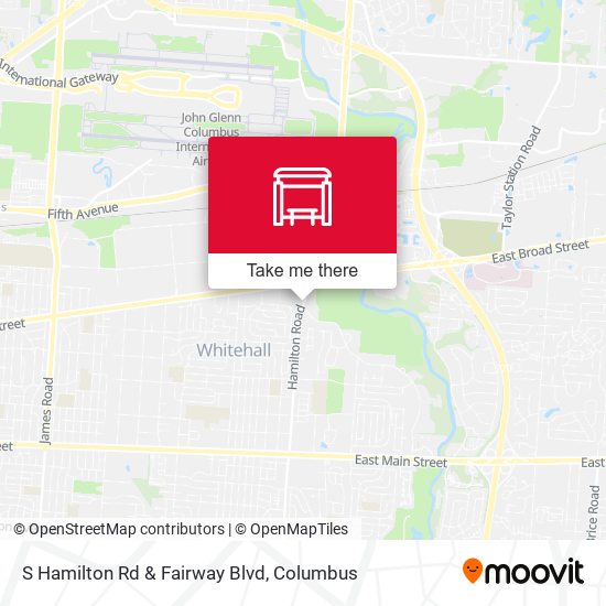 S Hamilton Rd & Fairway Blvd map