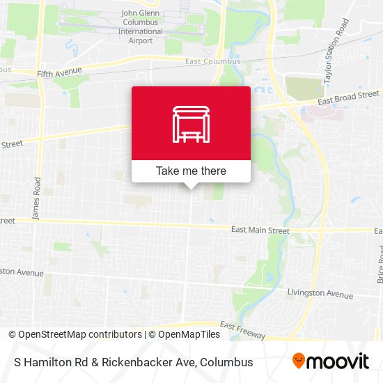 S Hamilton Rd & Rickenbacker Ave map