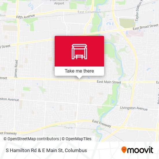 S Hamilton Rd & E Main St map