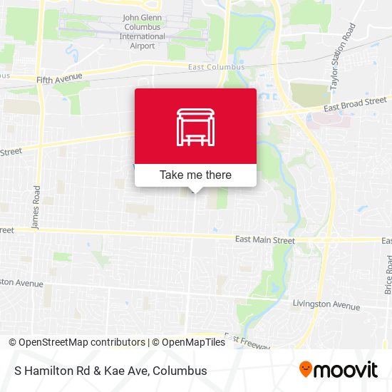 S Hamilton Rd & Kae Ave map