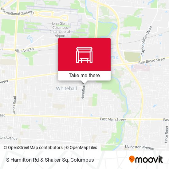 S Hamilton Rd & Shaker Sq map