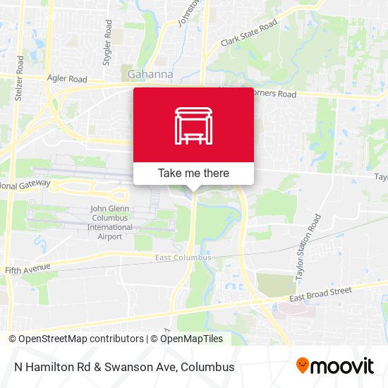 Mapa de N Hamilton Rd & Swanson Ave
