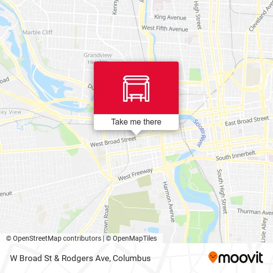 Mapa de W Broad St & Rodgers Ave