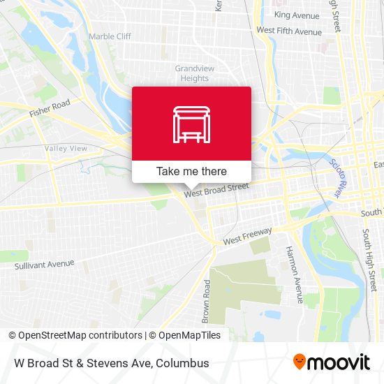 Mapa de W Broad St & Stevens Ave