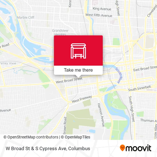 Mapa de W Broad St & S Cypress Ave
