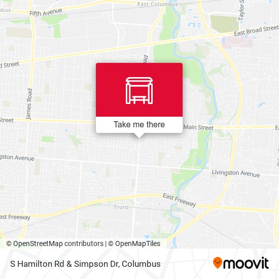 S Hamilton Rd & Simpson Dr map