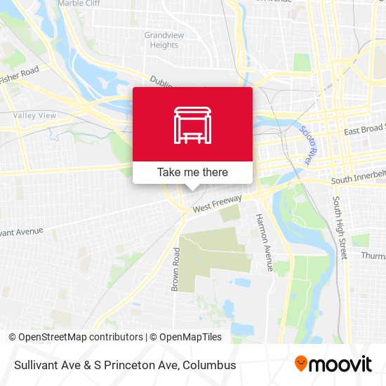 Mapa de Sullivant Ave & S Princeton Ave