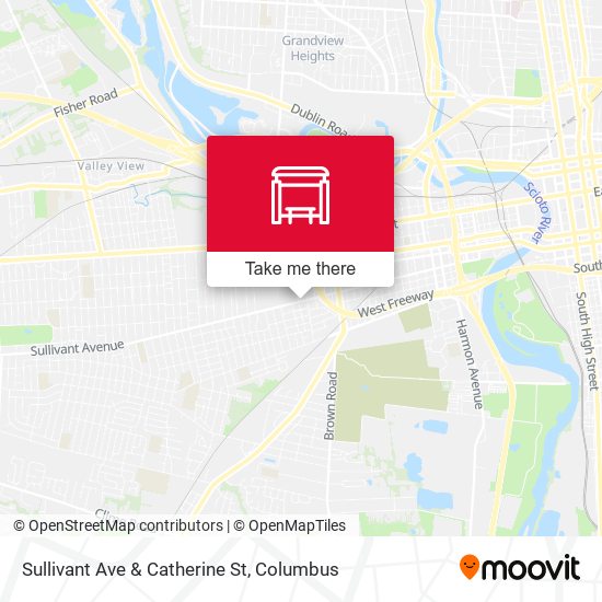Sullivant Ave & Catherine St map