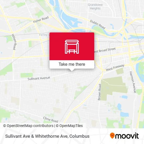 Mapa de Sullivant Ave & Whitethorne Ave