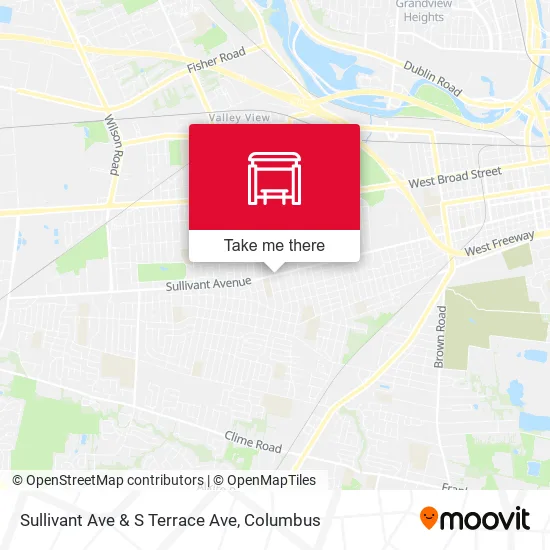 Mapa de Sullivant Ave & S Terrace Ave