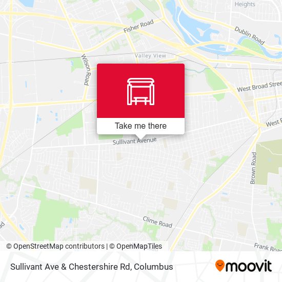 Sullivant Ave & Chestershire Rd map