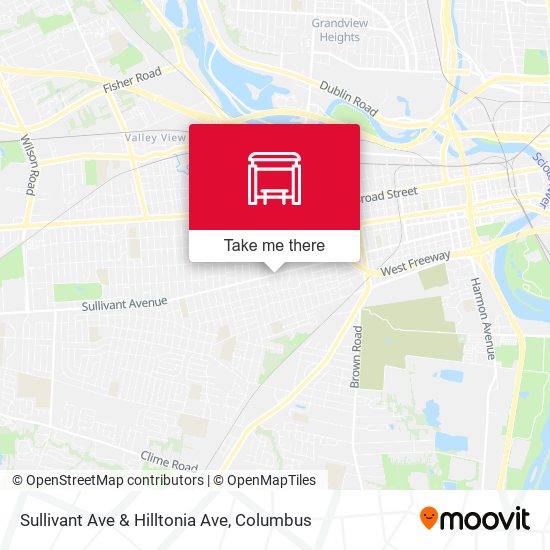 Sullivant Ave & Hilltonia Ave map