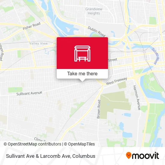 Sullivant Ave & Larcomb Ave map