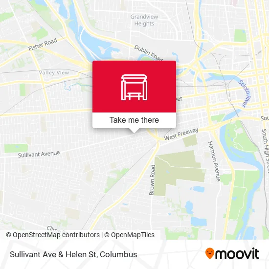 Sullivant Ave & Helen St map