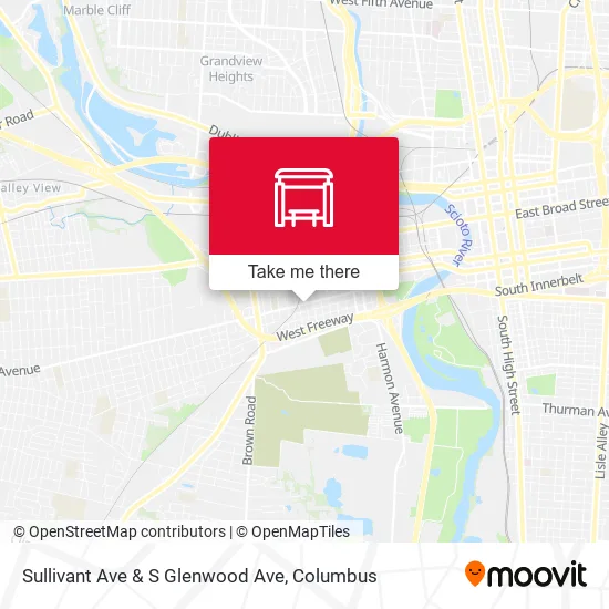 Sullivant Ave & S Glenwood Ave map