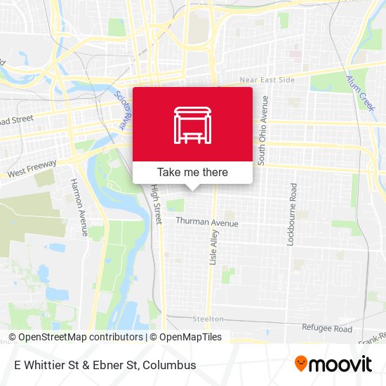 Mapa de E Whittier St & Ebner St