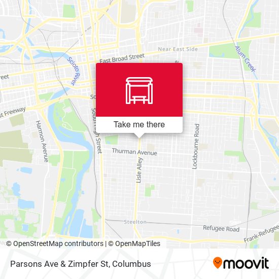 Parsons Ave & Zimpfer St map