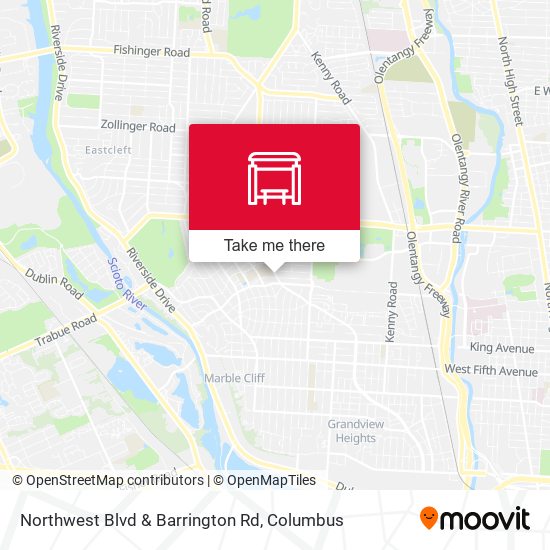 Northwest Blvd & Barrington Rd map