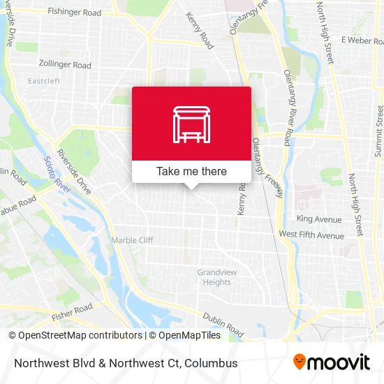Northwest Blvd & Northwest Ct map