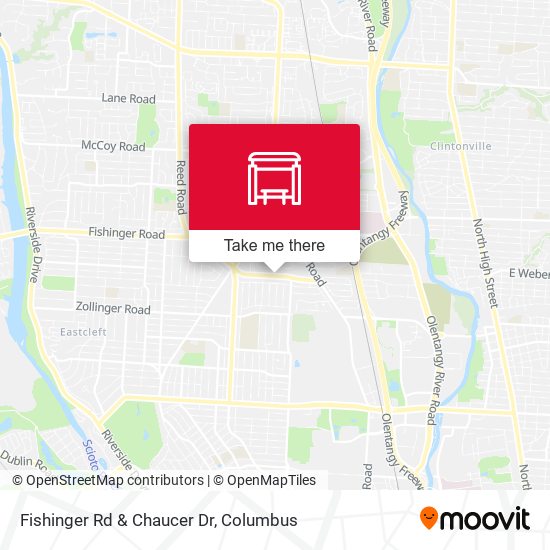 Fishinger Rd & Chaucer Dr map