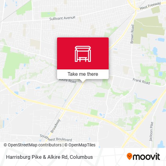 Harrisburg Pike & Alkire Rd map