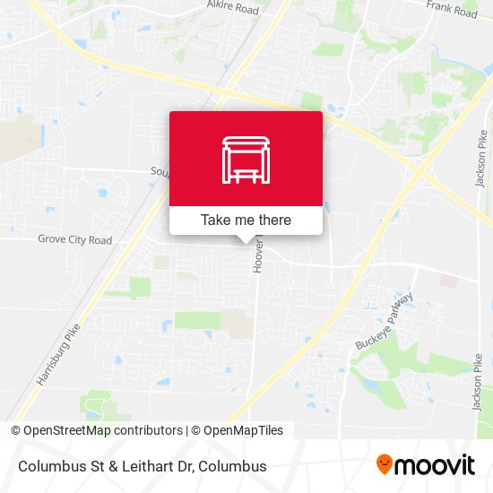 Columbus St & Leithart Dr map