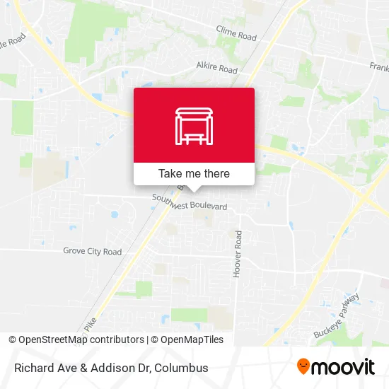 Richard Ave & Addison Dr map