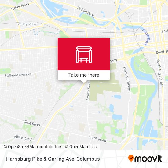 Harrisburg Pike & Garling Ave map