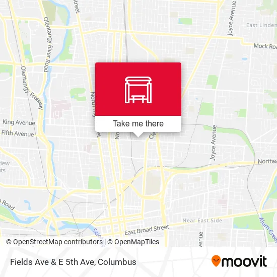 Mapa de Fields Ave & E 5th Ave