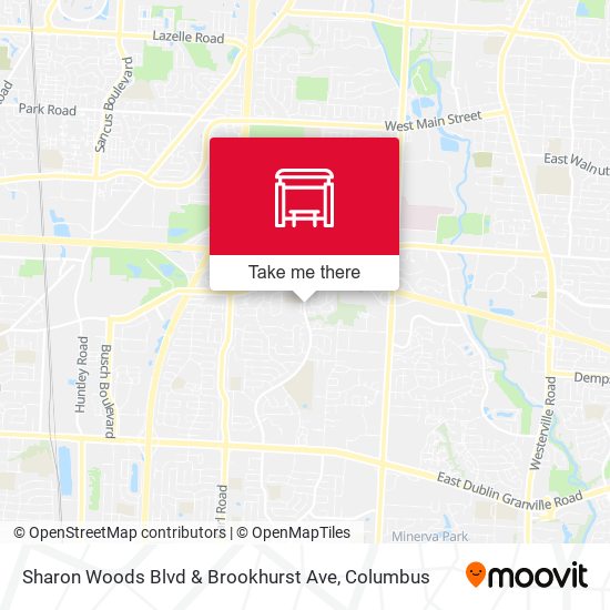 Mapa de Sharon Woods Blvd & Brookhurst Ave