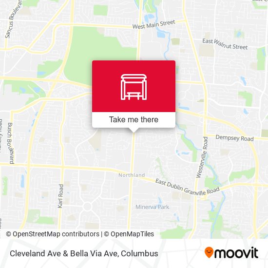 Cleveland Ave & Bella Via Ave map