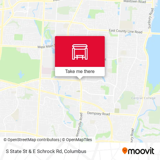 S State St & E Schrock Rd map