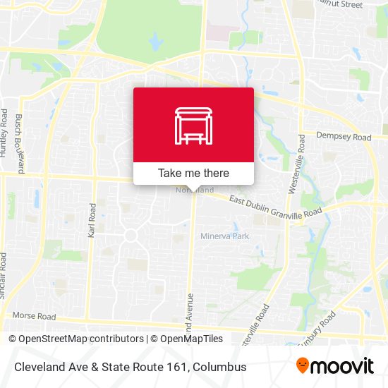 Mapa de Cleveland Ave & State Route 161