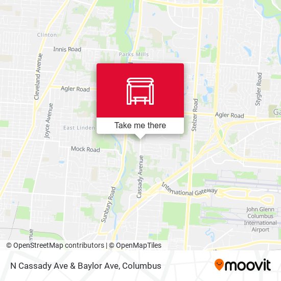 Mapa de N Cassady Ave & Baylor Ave