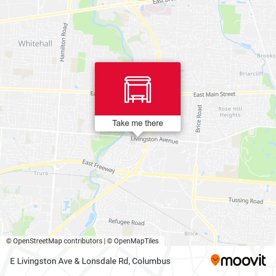 Mapa de E Livingston Ave & Lonsdale Rd