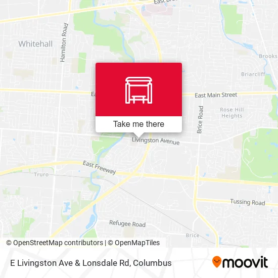 E Livingston Ave & Lonsdale Rd map