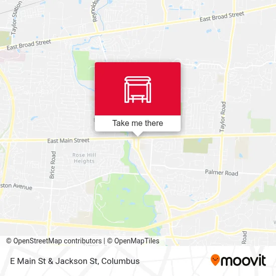 E Main St & Jackson St map