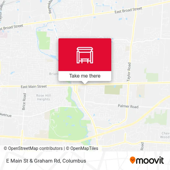 E Main St & Graham Rd map