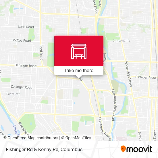 Fishinger Rd & Kenny Rd map
