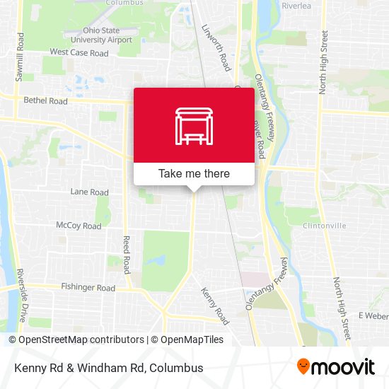 Kenny Rd & Windham Rd map