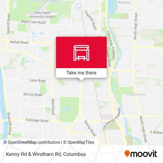 Kenny Rd & Windham Rd map