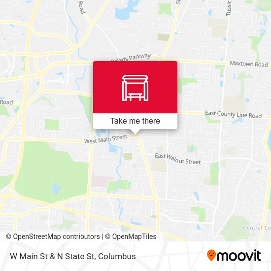 W Main St & N State St map