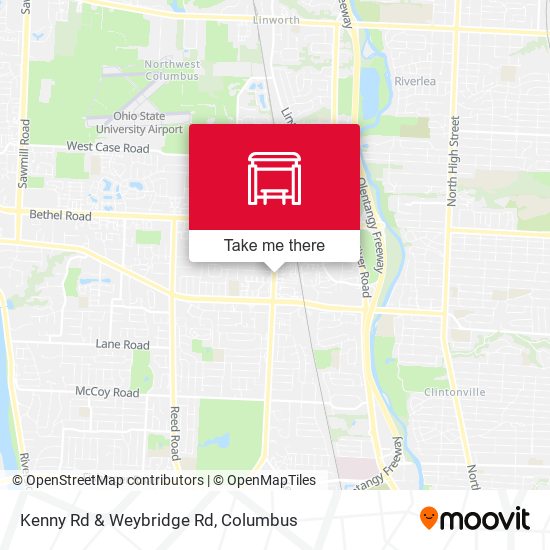 Kenny Rd & Weybridge Rd map