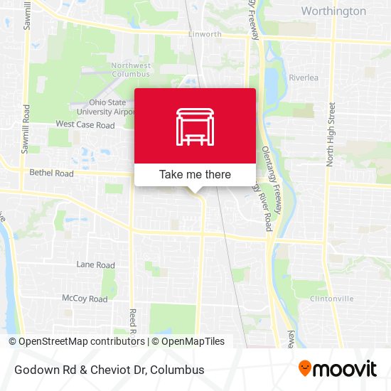 Godown Rd & Cheviot Dr map