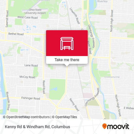 Kenny Rd & Windham Rd map