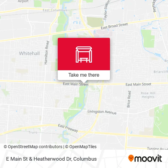 E Main St & Heatherwood Dr map